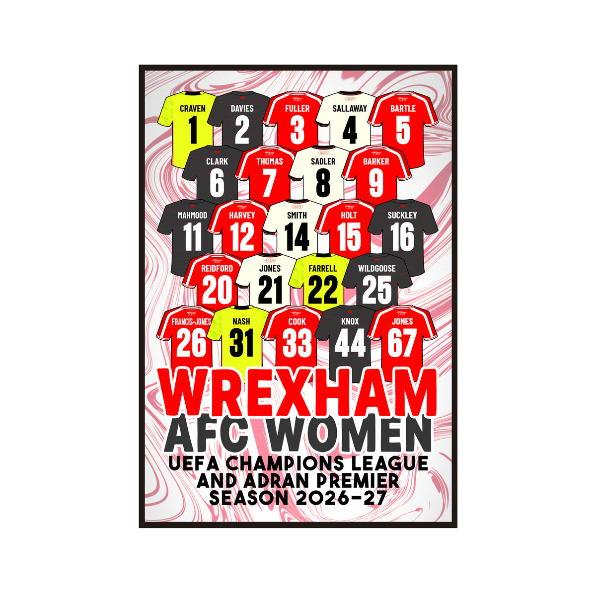Wrexham AFC Women Squad 2026/2027
